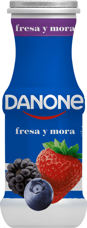 Bebible de fresa y mora