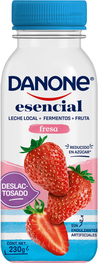 Bebible de fresa deslactosado