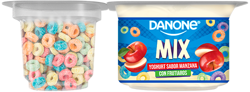 Yogurt de manzana con frutiaros